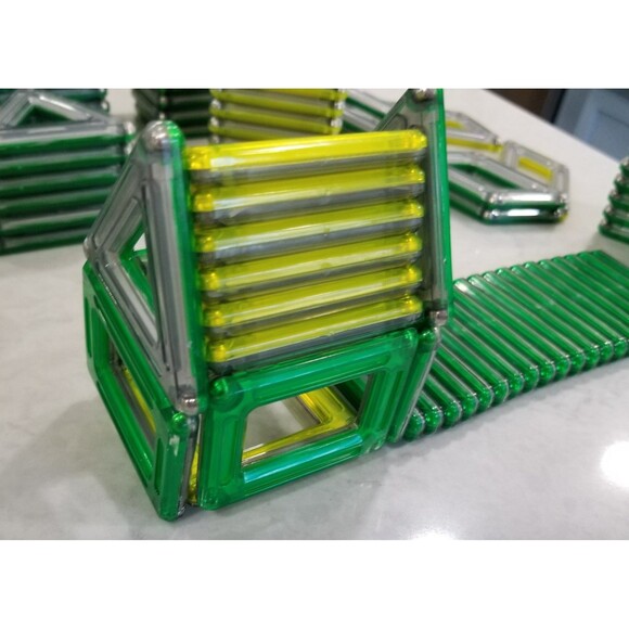 Guide Craft Power Clix frames lot of 129 pieces magnetic building tiles - Picture 10 of 10